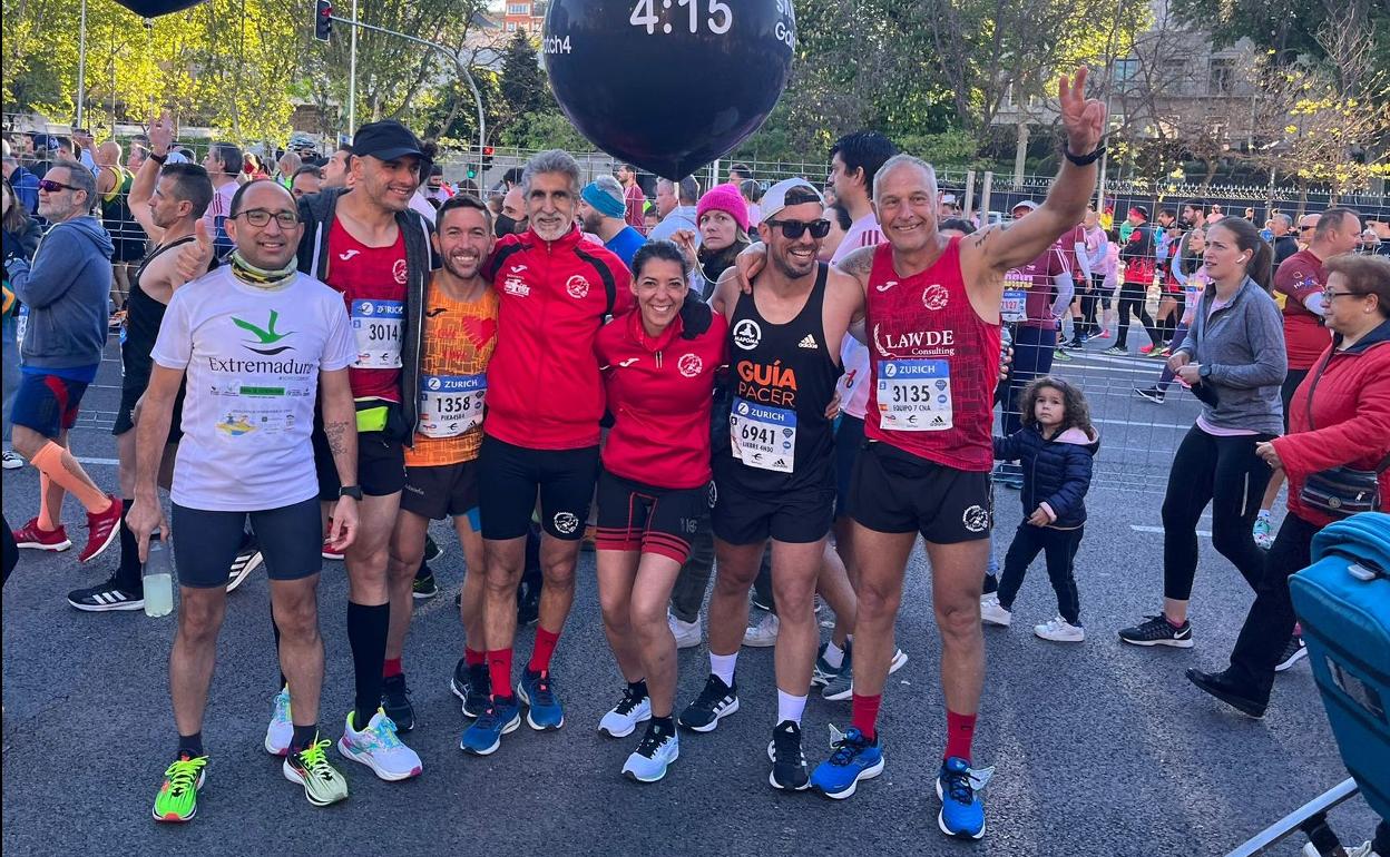 Seis corredores de Navalmaratón en el Maratón Popular de Madrid