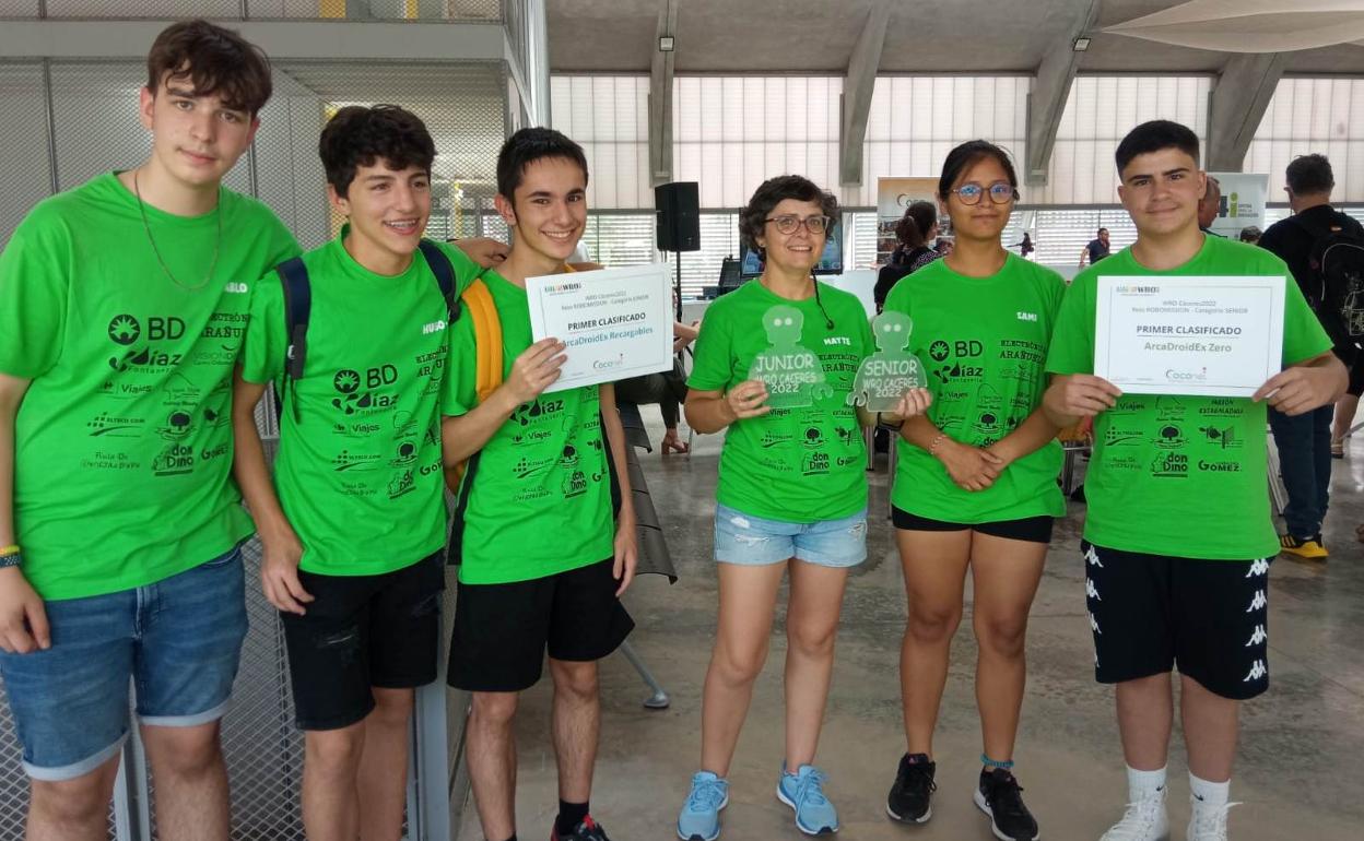 Los dos equipos finalistas casi al completo 