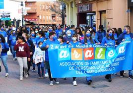 Marcha solidaria celebrada hace un año