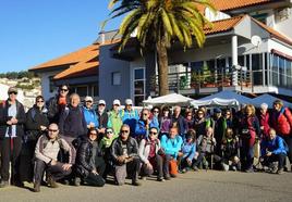 Los senderistas del CECA en una reciente excursión a la sierra de Gata