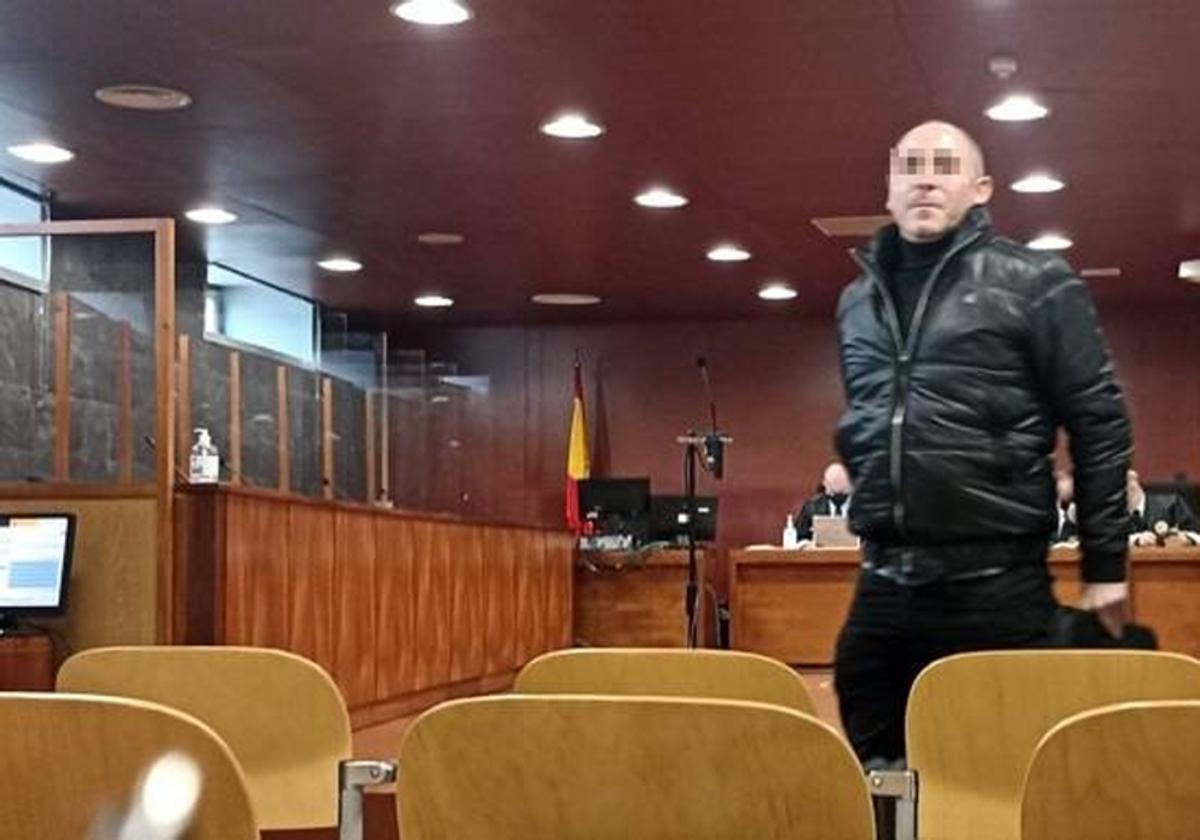 El condenado en el juicio en la Audiencia Provincial de Cáceres.