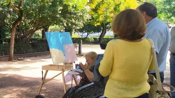 El artista placentino Gustavo Hernández gana el III Certamen de Pintura Rápida