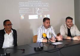 Benito Pineda, José Carlos Fraile y Josema Encinas, en la presentación