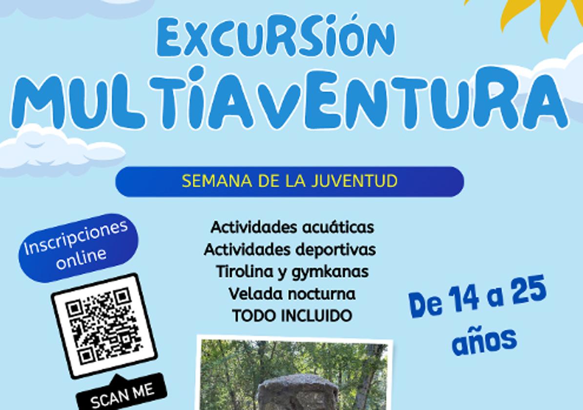 La excursión multiaventura se celebrará el 17 y 18 de agosto