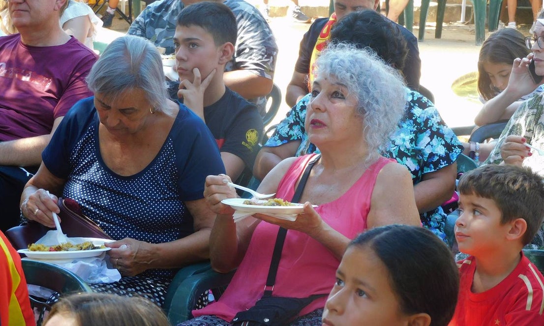 Gran ambiente en el parque para vivir la final del Mundial de fútbol femenino