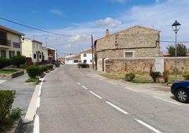 Entrada a la población en la que se ejecutarán las obras