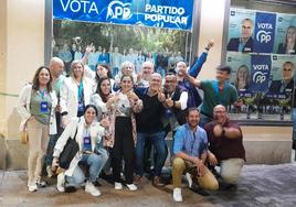 Celebración del PP local la noche de las elecciones municipales