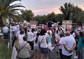 Concentración en la plaza de la estación el pasado día 15