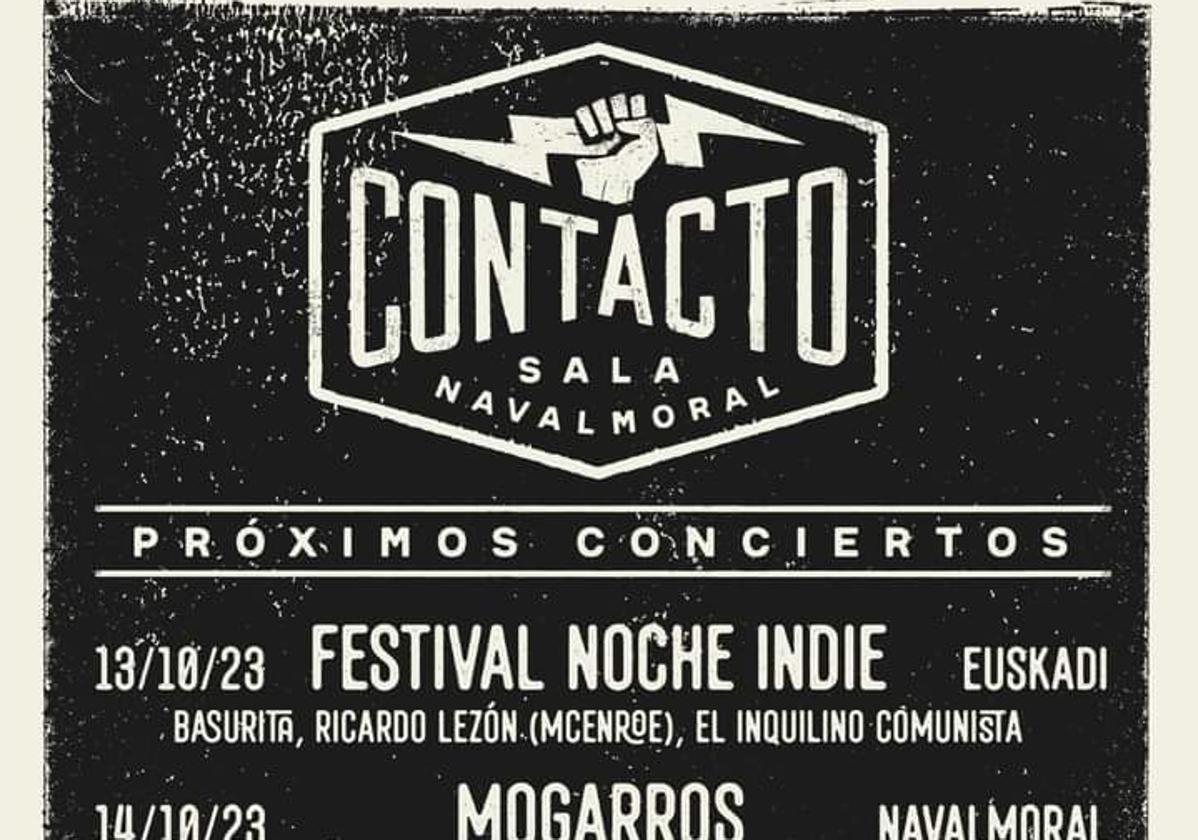 Noche Indie en Contacto con Basurita, Ricardo Lezón y El Inquilino Comunista