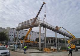 Trabajos para desmantelar el paso elevado