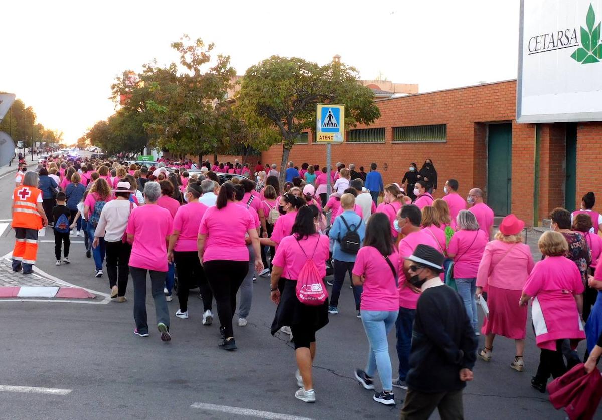 Participantes en la Marcha Rosa del 2021
