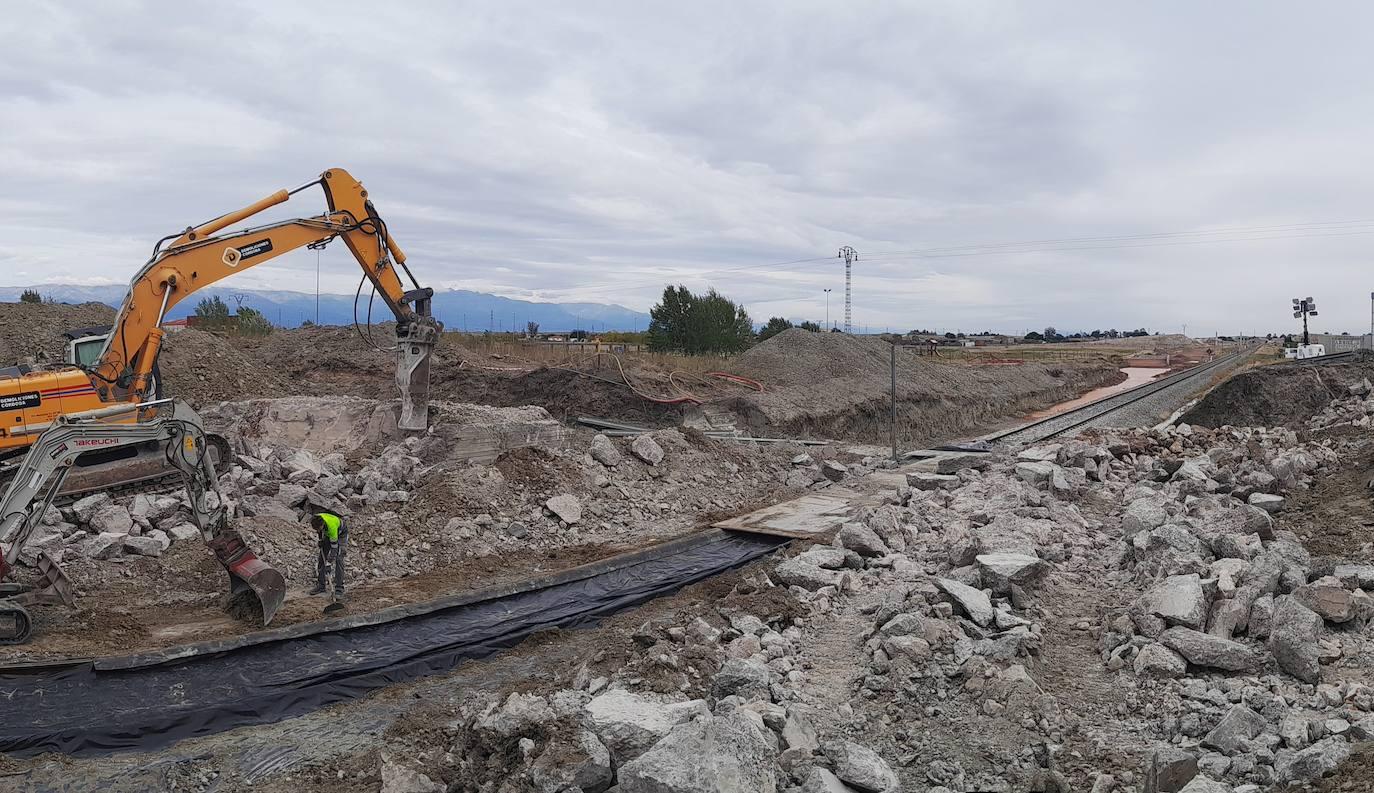 Las obras del tren siguen modificando el trazado urbano