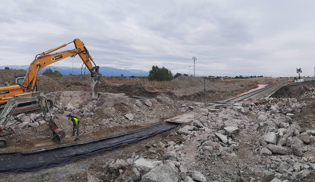 Las obras del tren siguen modificando el trazado urbano