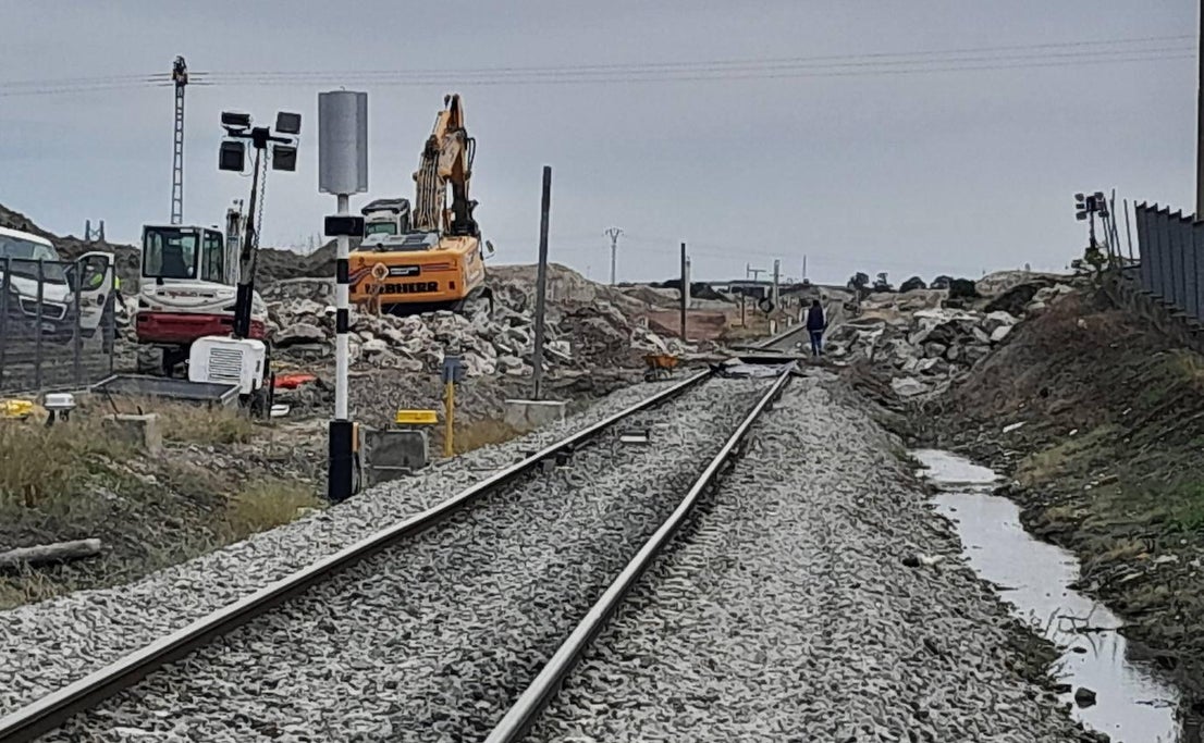 Las obras del tren siguen modificando el trazado urbano
