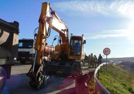 Tráfico cortado en el paso a nivel