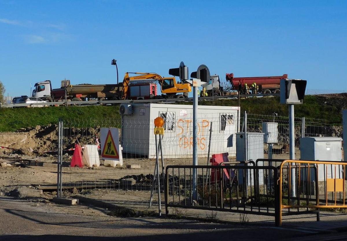 El escape de gas también afecta al tráfico ferroviario