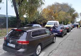 Las colas se han repetido, como esta en la calle Cartagena