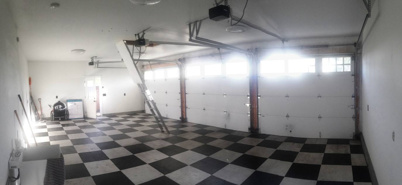 El garaje antes de su transformación