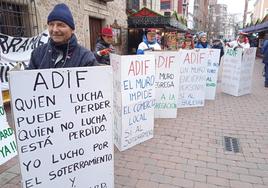 Protesta de No al Muro en la zona peatonal