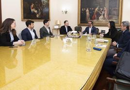Reunión en Cáceres con el presidente de la Diputación