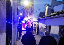 El incendio se produjo en la calle Joaquín Costa