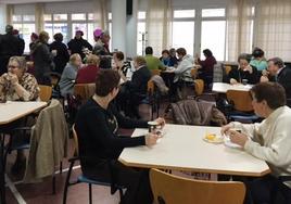 Desayuno saludable en el centro de mayores