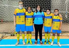 Las cinco jugadoras de la Escuela seleccionadas por Extremadura