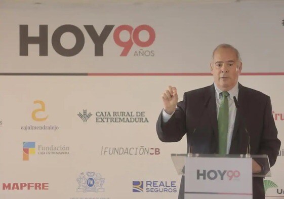 Mario Ruiz-Tagle, CEO de Iberdrola, durante su intervención en Cáceres