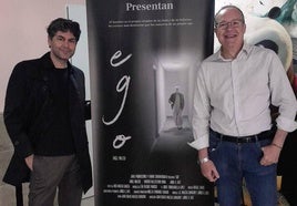 Jorge G. Satí y Juan Carlos Macías minutos antes del estreno