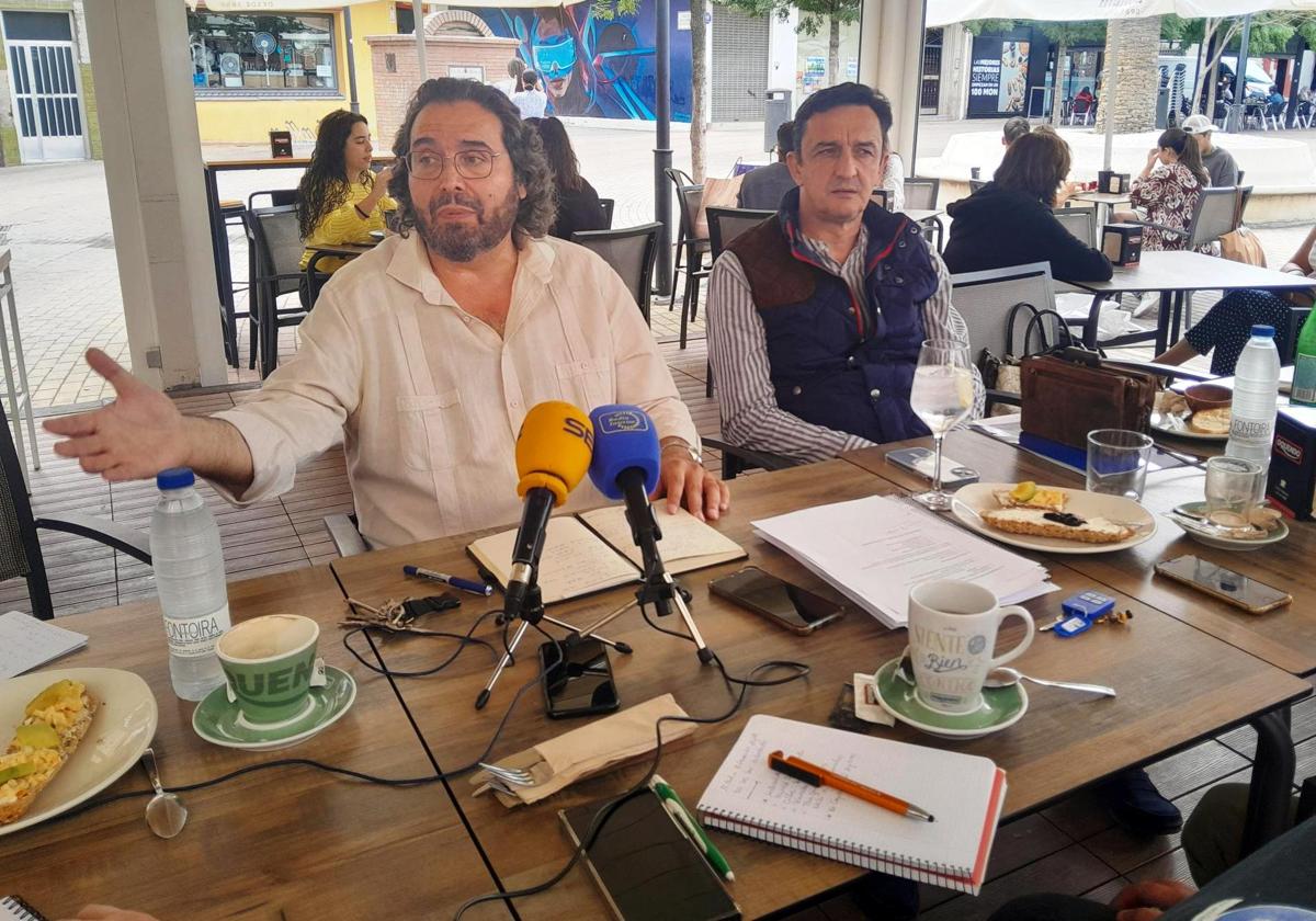 Jaime Vega y Roberto García en el Jardincillo