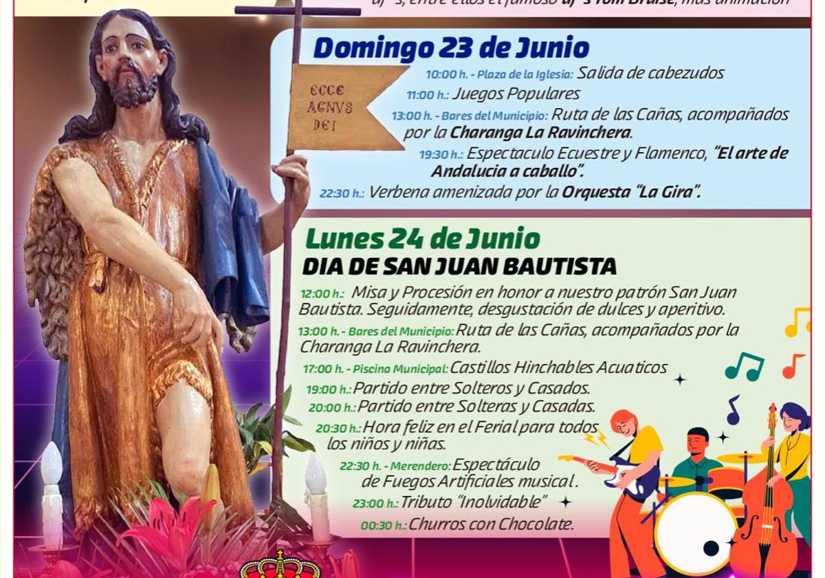 Saucedilla festeja este fin de semana a San Juan Bautista