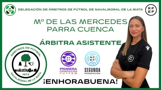 Doble ascenso para la árbitra asistente Mercedes Parra