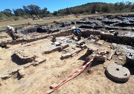 Trabajos de excavación en campañas anteriores