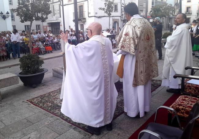 Celebración en la plaza de España