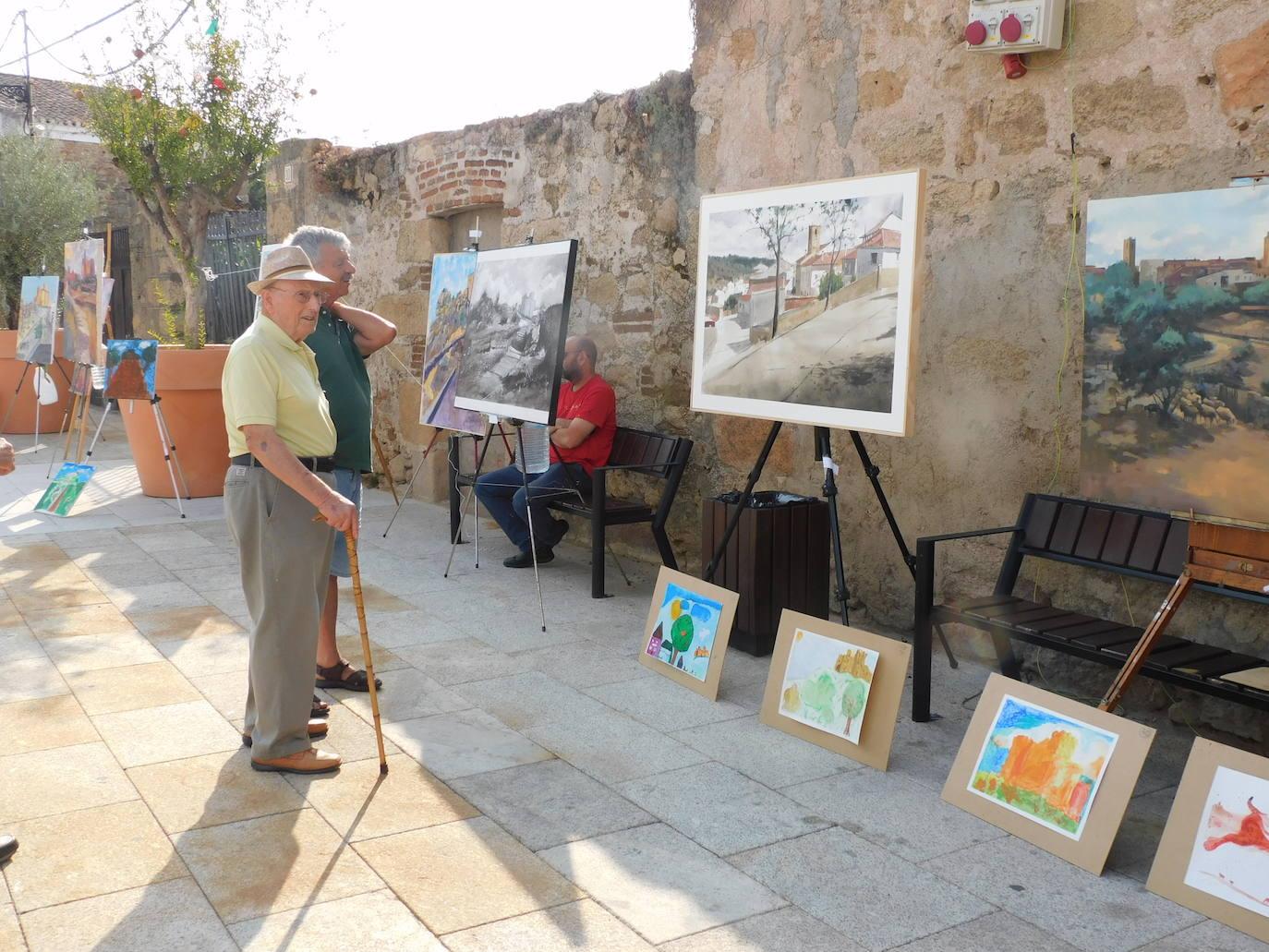 Gran nivel en el I Certamen de Pintura Rápida de Belvís de Monroy