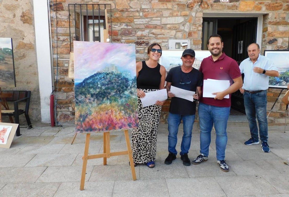 Gran nivel en el I Certamen de Pintura Rápida de Belvís de Monroy