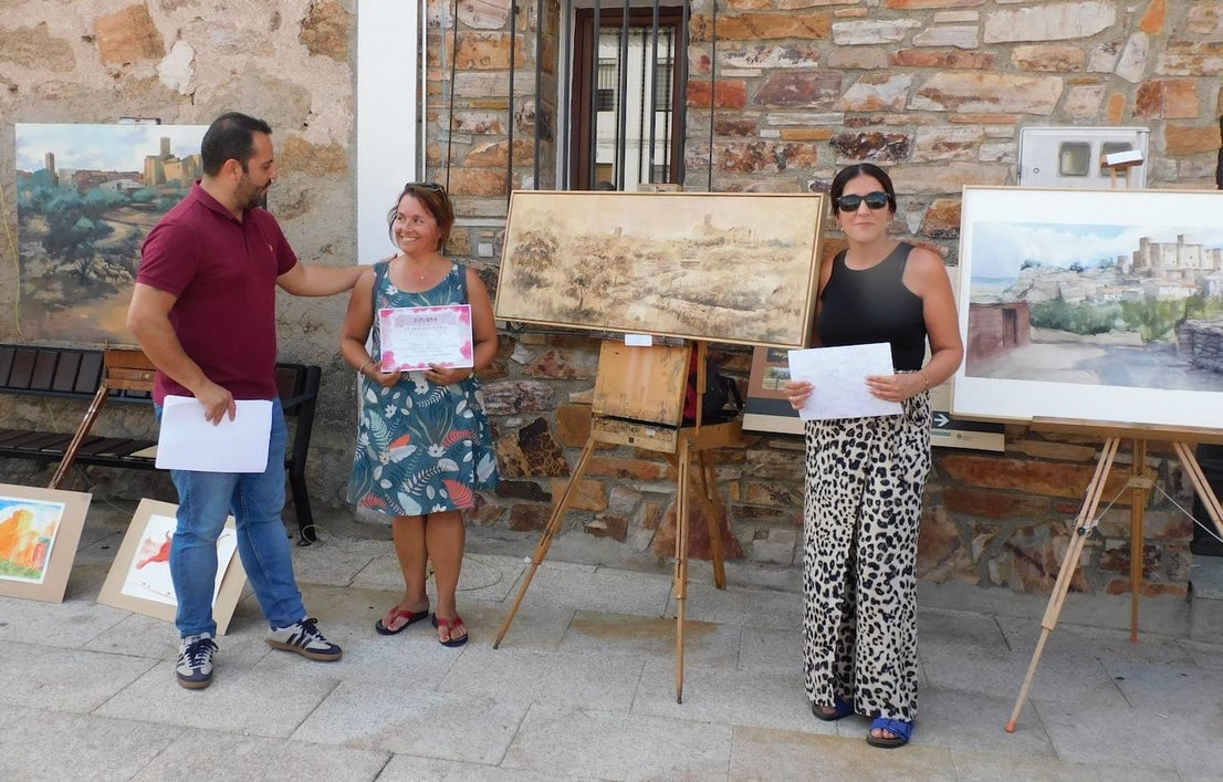 Gran nivel en el I Certamen de Pintura Rápida de Belvís de Monroy