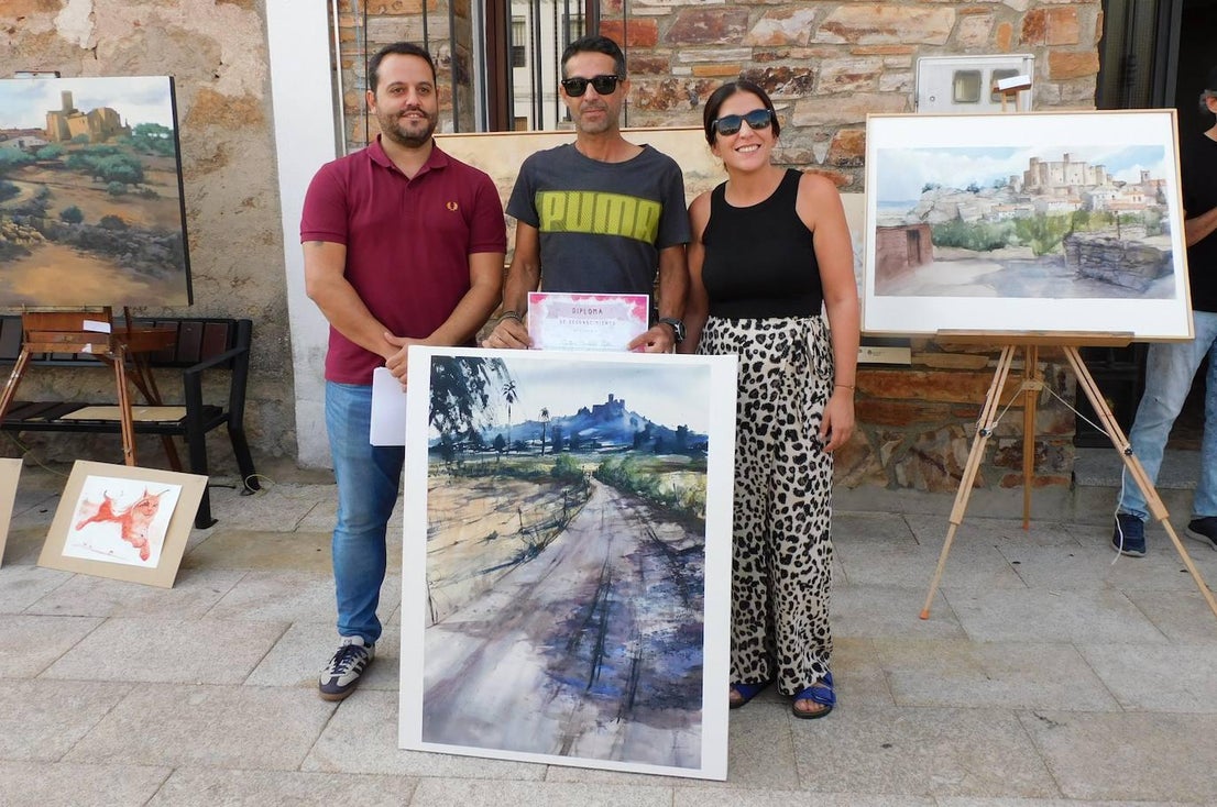 Gran nivel en el I Certamen de Pintura Rápida de Belvís de Monroy