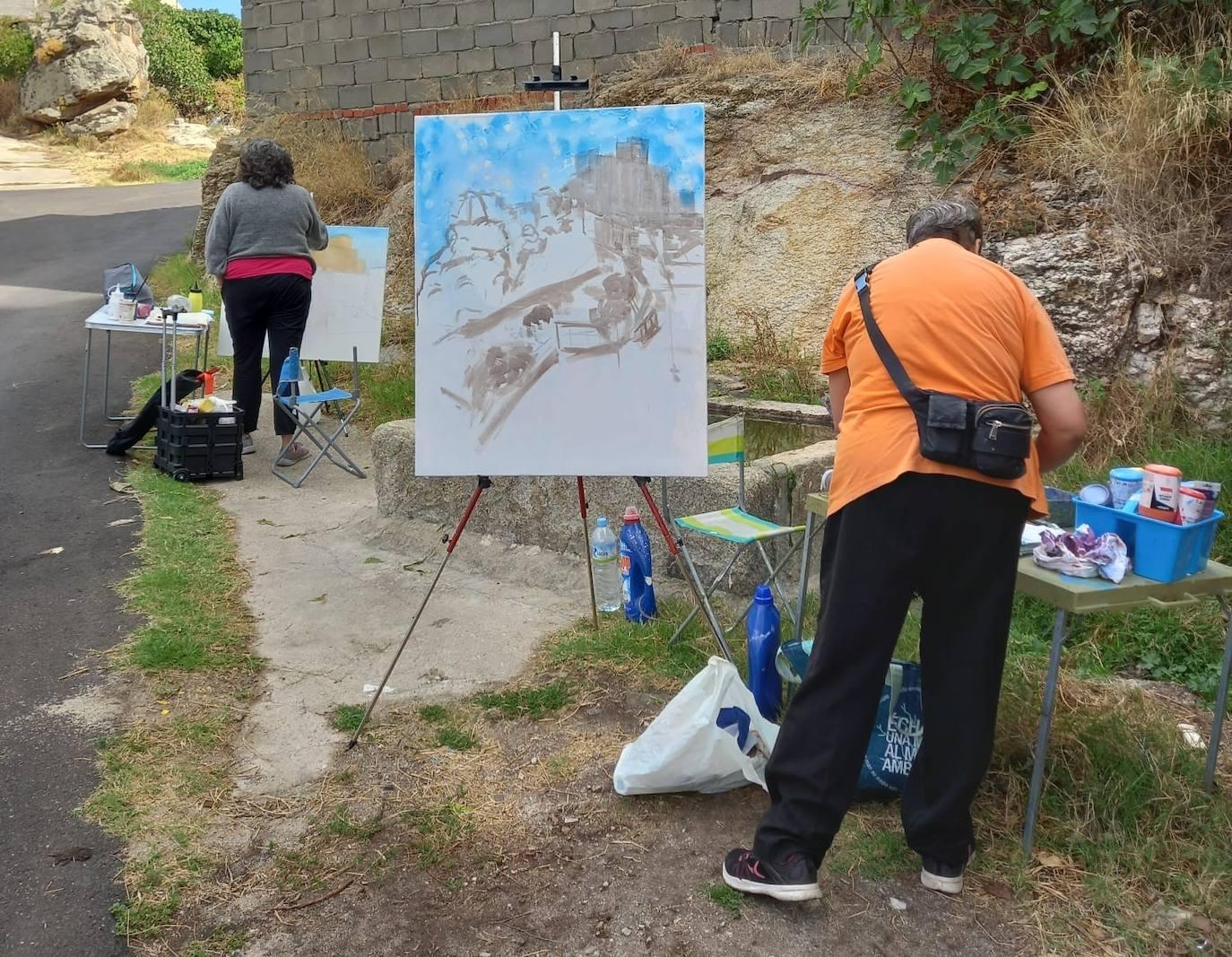 Gran nivel en el I Certamen de Pintura Rápida de Belvís de Monroy