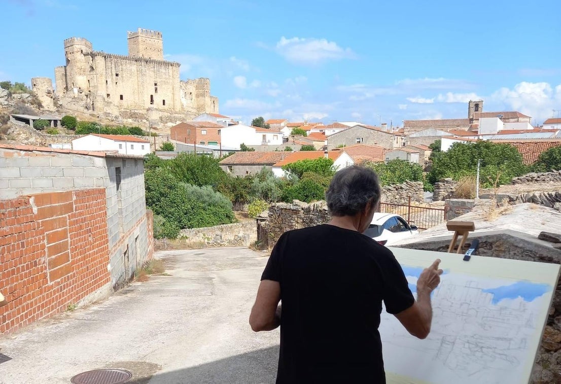 Gran nivel en el I Certamen de Pintura Rápida de Belvís de Monroy