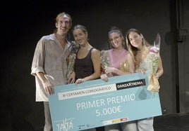 Alegría tras recibir el primer premio