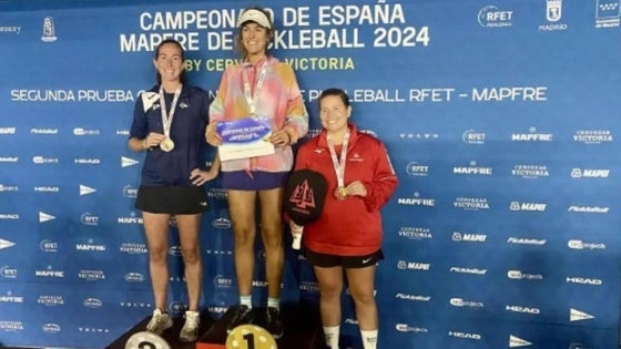 La morala María Jesús Fernández, subcampeona de España de 'pickleball'