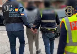 Una de las detenciones practicadas en la operación