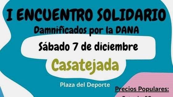 Asociaciones y colectivos de Casatejada organizan un encuentro solidario por la DANA