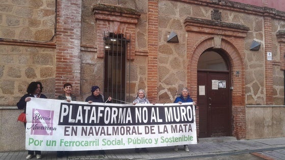 Miembros de la plataforma No al Muro declaran en los juzgados