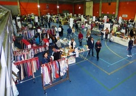 Ambiente en el pabellón Antonio Jara durante la feria