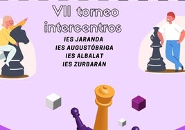 El instituto Zurbarán acogerá por primera vez el Torneo Intercentros de Ajedrez