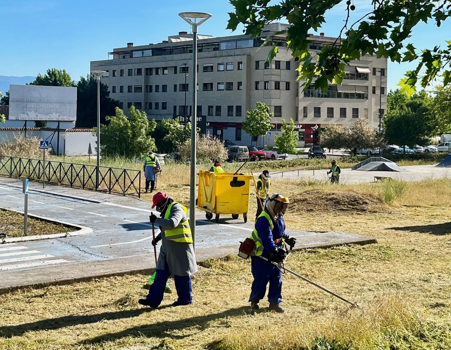 Trabajos en la avenida de las Angustias