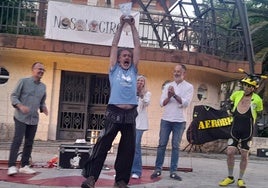 Alegría tras recibir el galardón