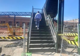 Las obras del tren en marcha se extienden a la antigua cafetería de la estación
